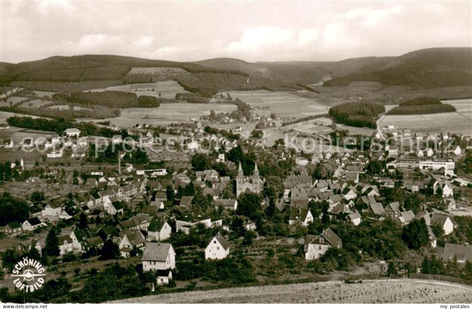 Hilchenbach Fliegeraufnahme Gesamtansicht