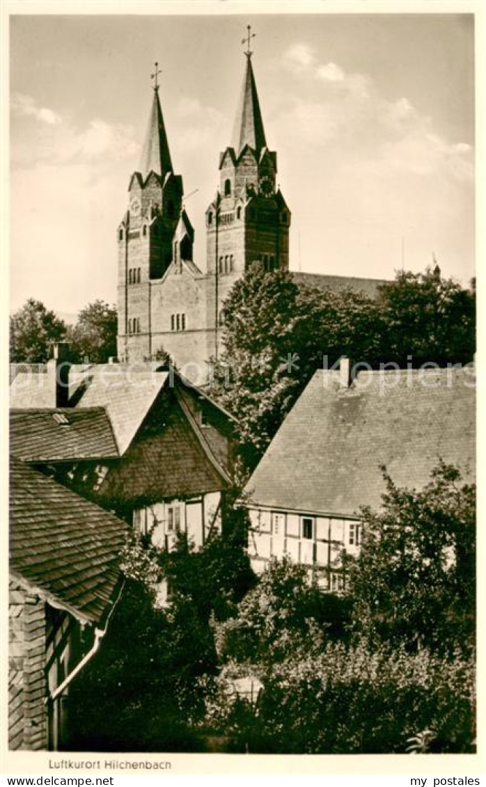 Hilchenbach Ortsmotiv mit Kirche Luftkurort