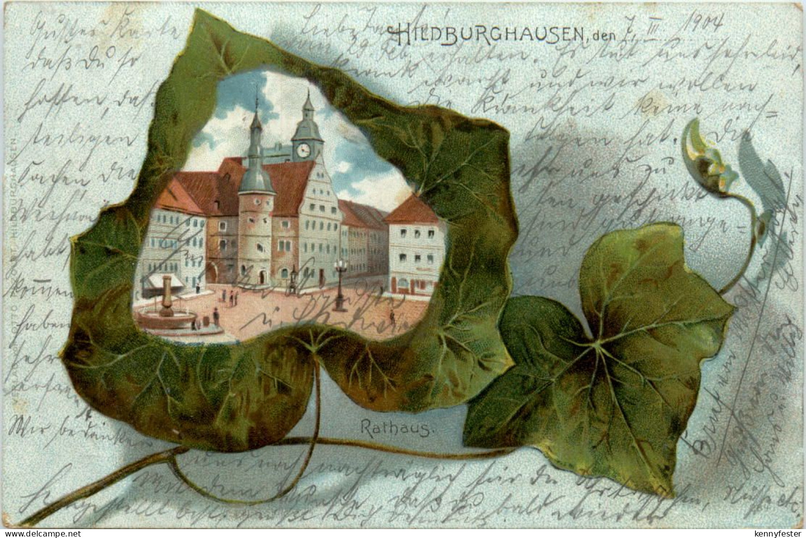 Hildburghausen - Rathaus Litho