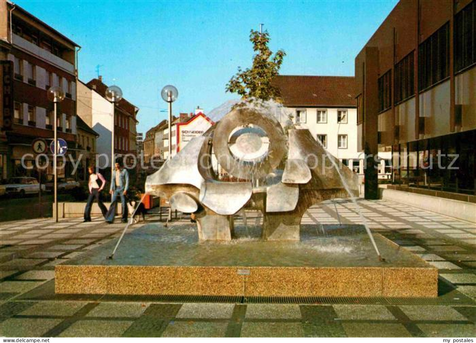 Hilden Mettmann Markt Brunnen