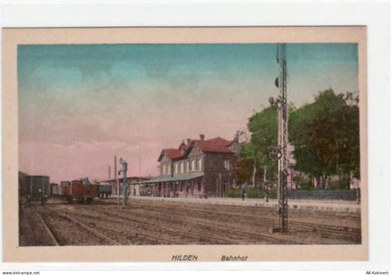 Hilden mit Bahnhof ungelaufen Top Erhaltung. - 39059505