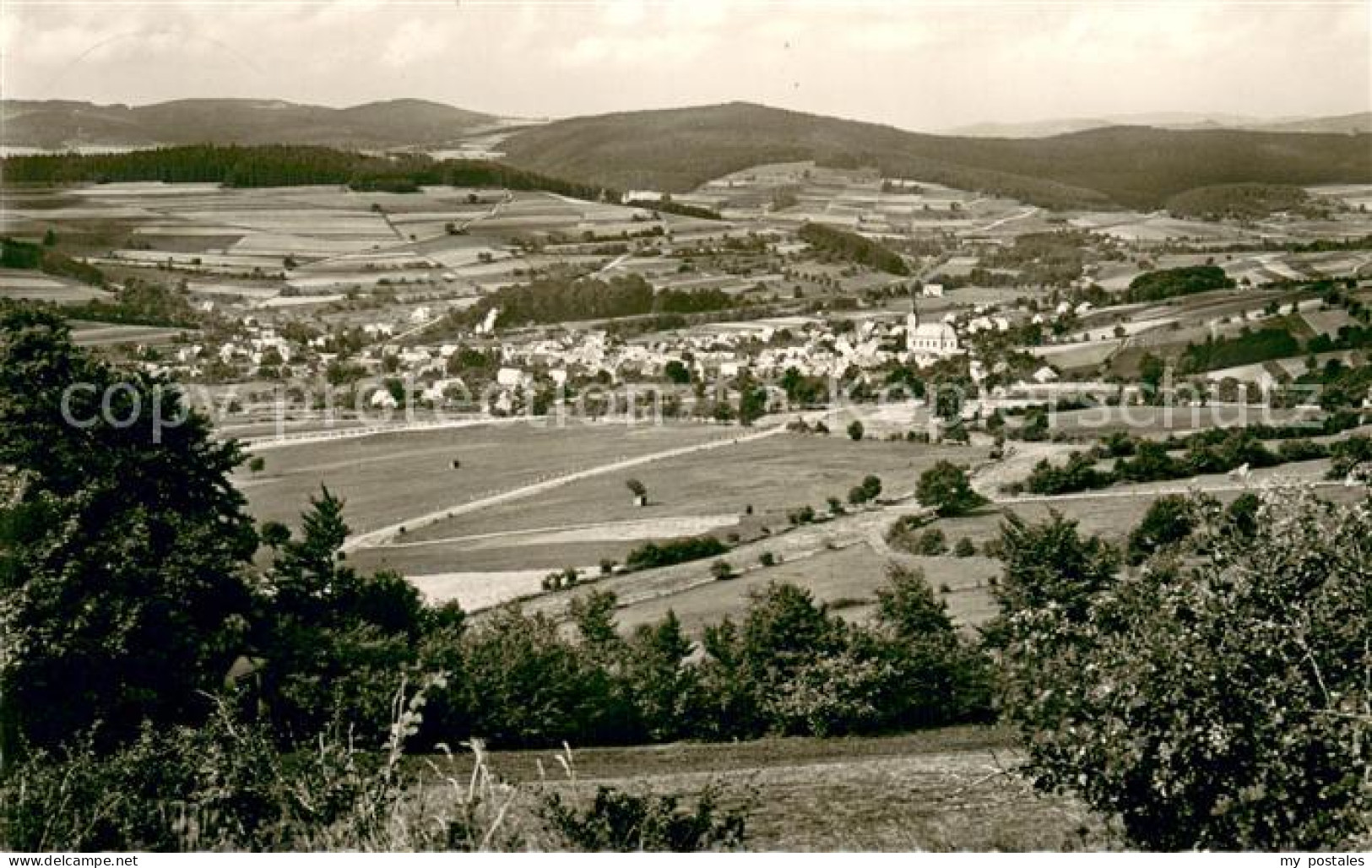 Hilders Rhoen Panorama Blick vom Battenstein Naturpark Rhoen