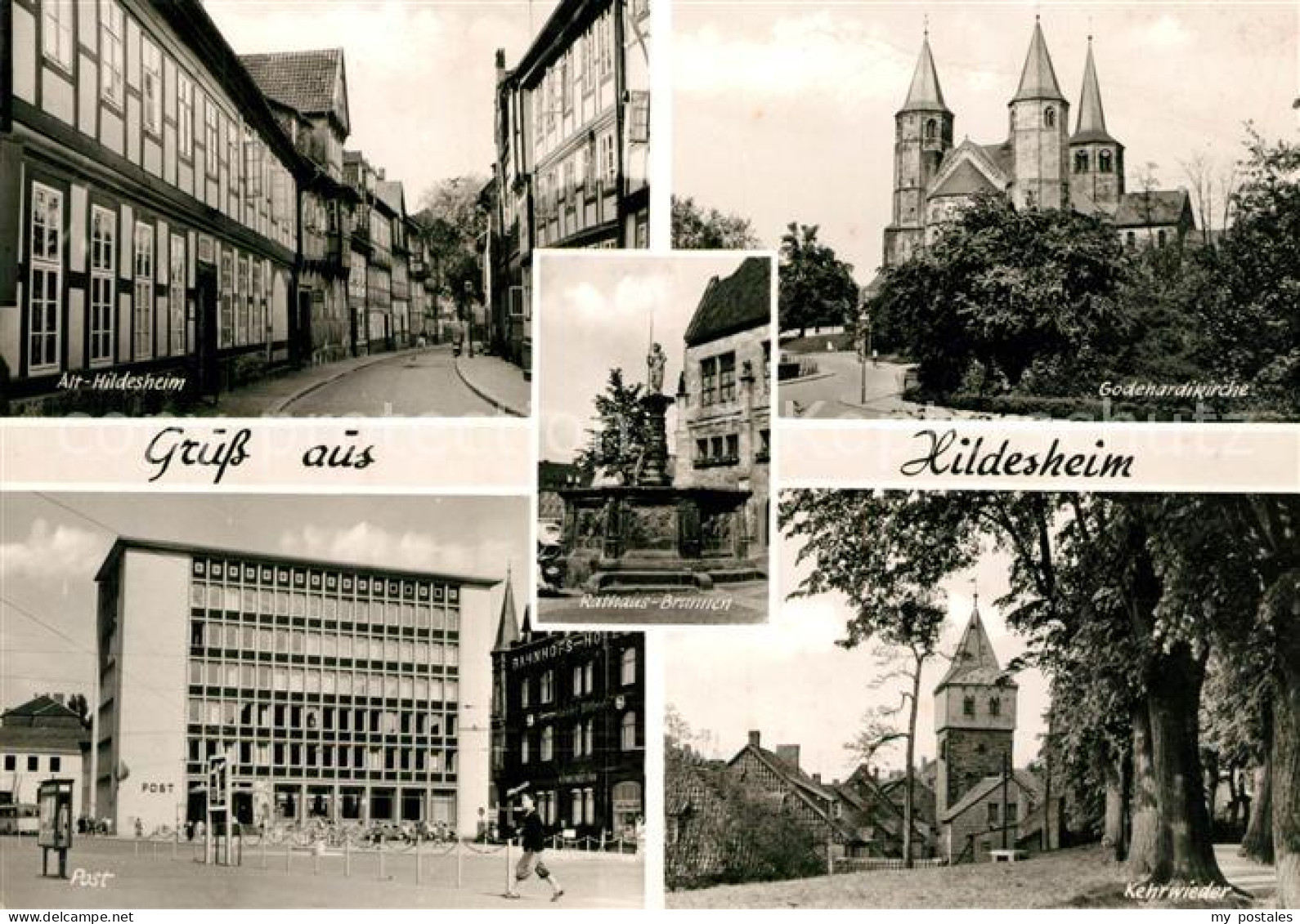 Hildesheim Alt Hildesheim Godehardikirche Post Kehrwieder