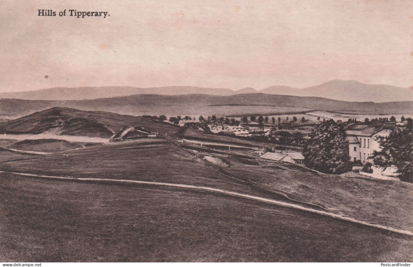 Hills Of Tipperary Ireland Antique WW1 Postcard