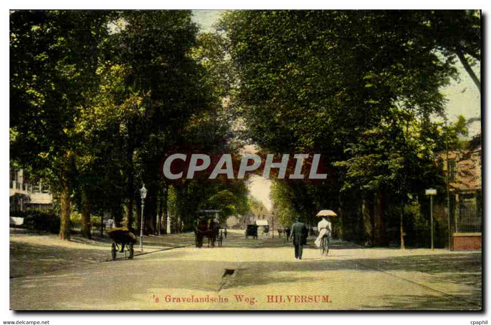 HILVERSUM - CPA - Gravelandsche Weg
