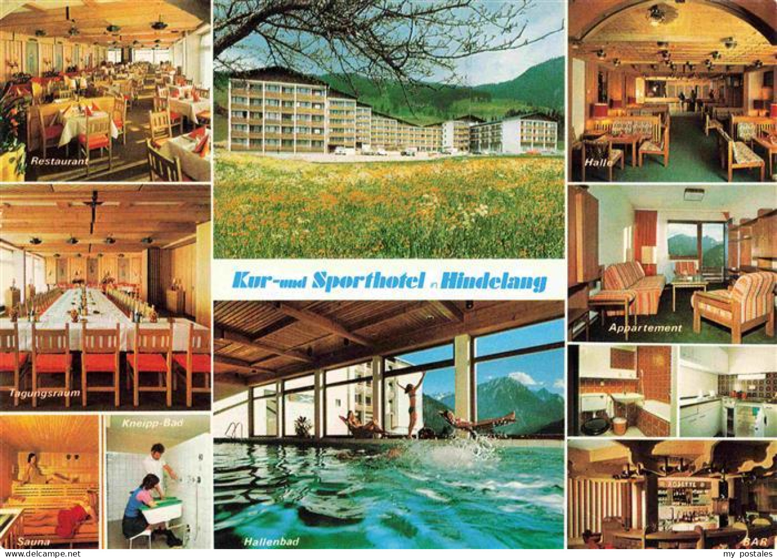 HINDELANG Oberallgaeu Kur und Sporthotel Hindelang Restaurant Tagungsraum Sauna