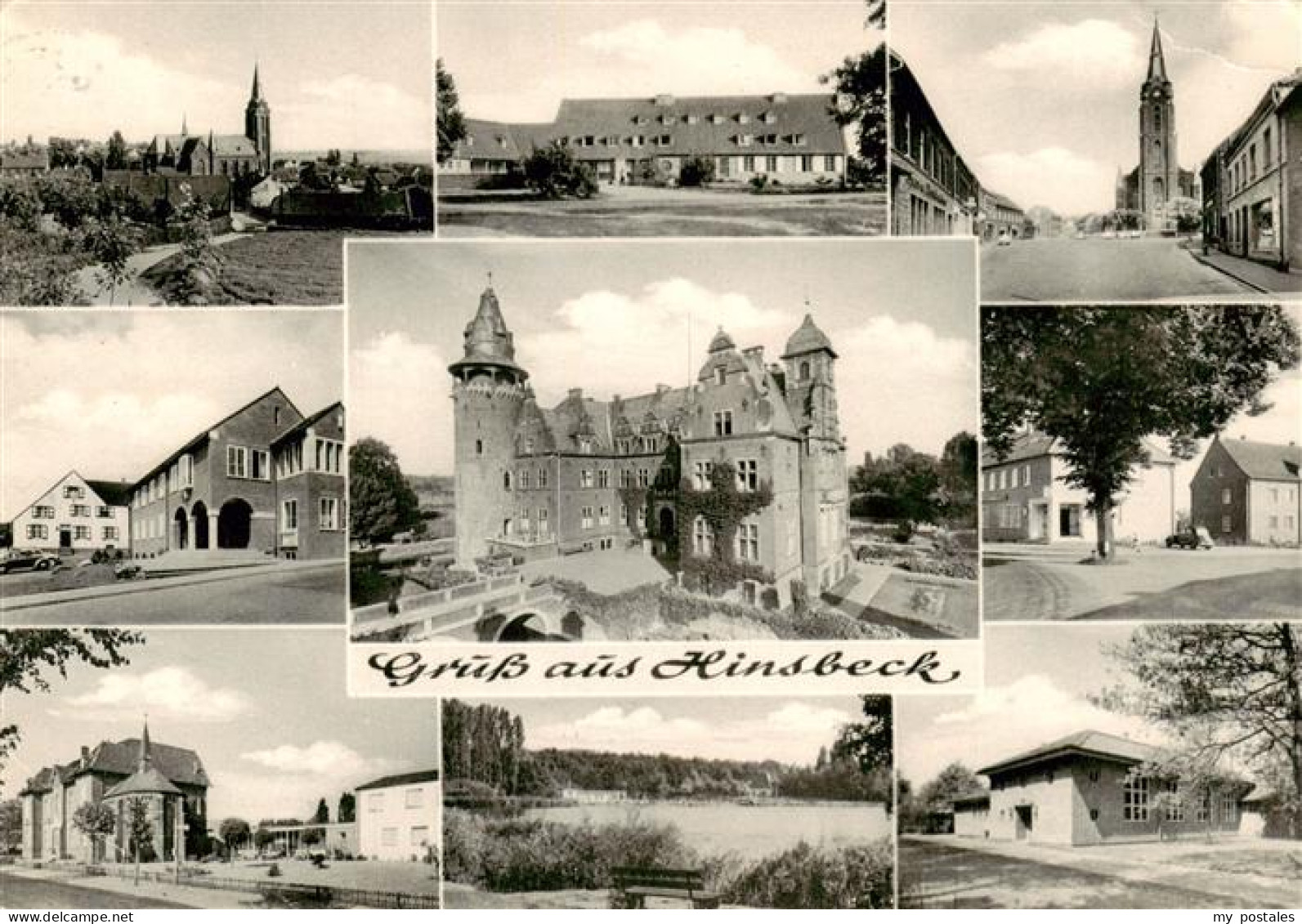 Hinsbeck Nettetal Kirchen Ortspartien Schloss Seepartie