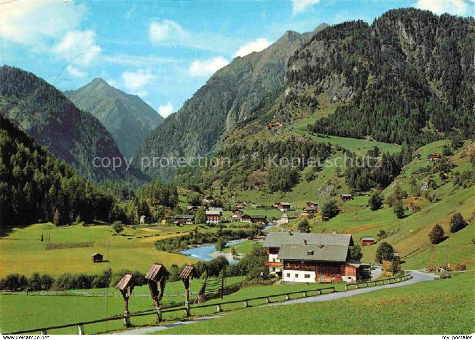 Hinterbichl 1300m Praegraten Osttirol AT Praegraten Osttirol Tal Berge Wiesen Ge
