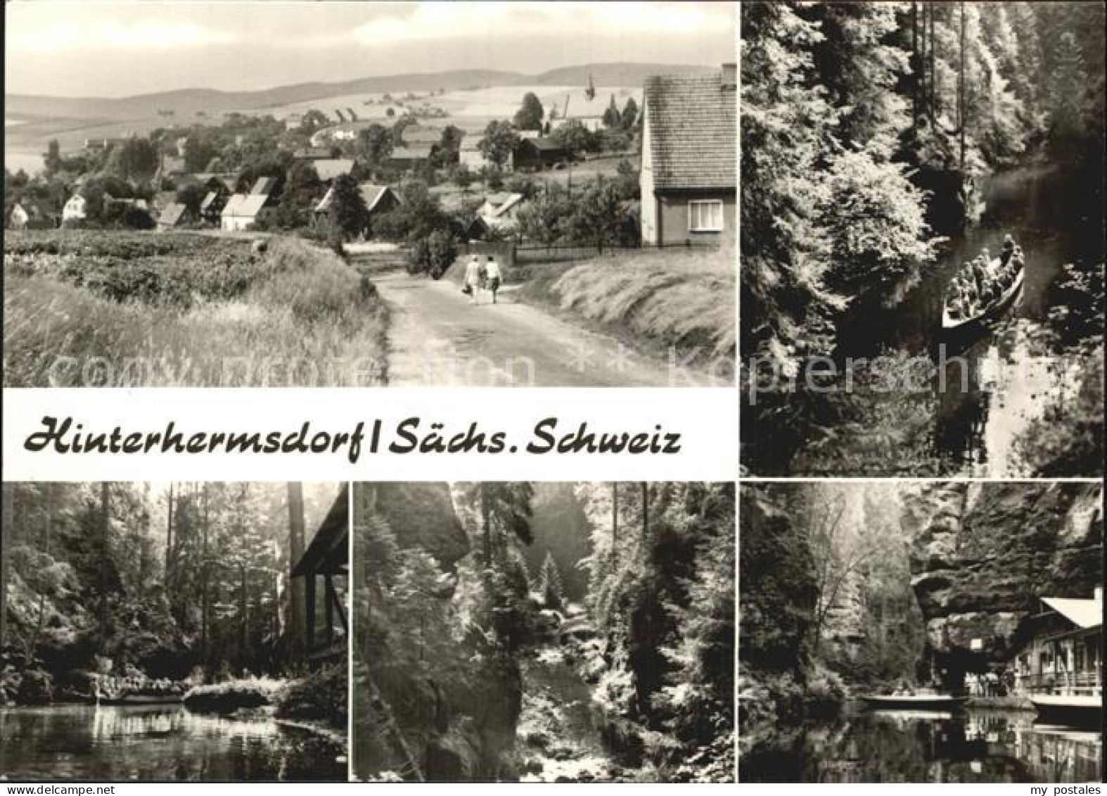Hinterhermsdorf Teilansicht Waldschlucht