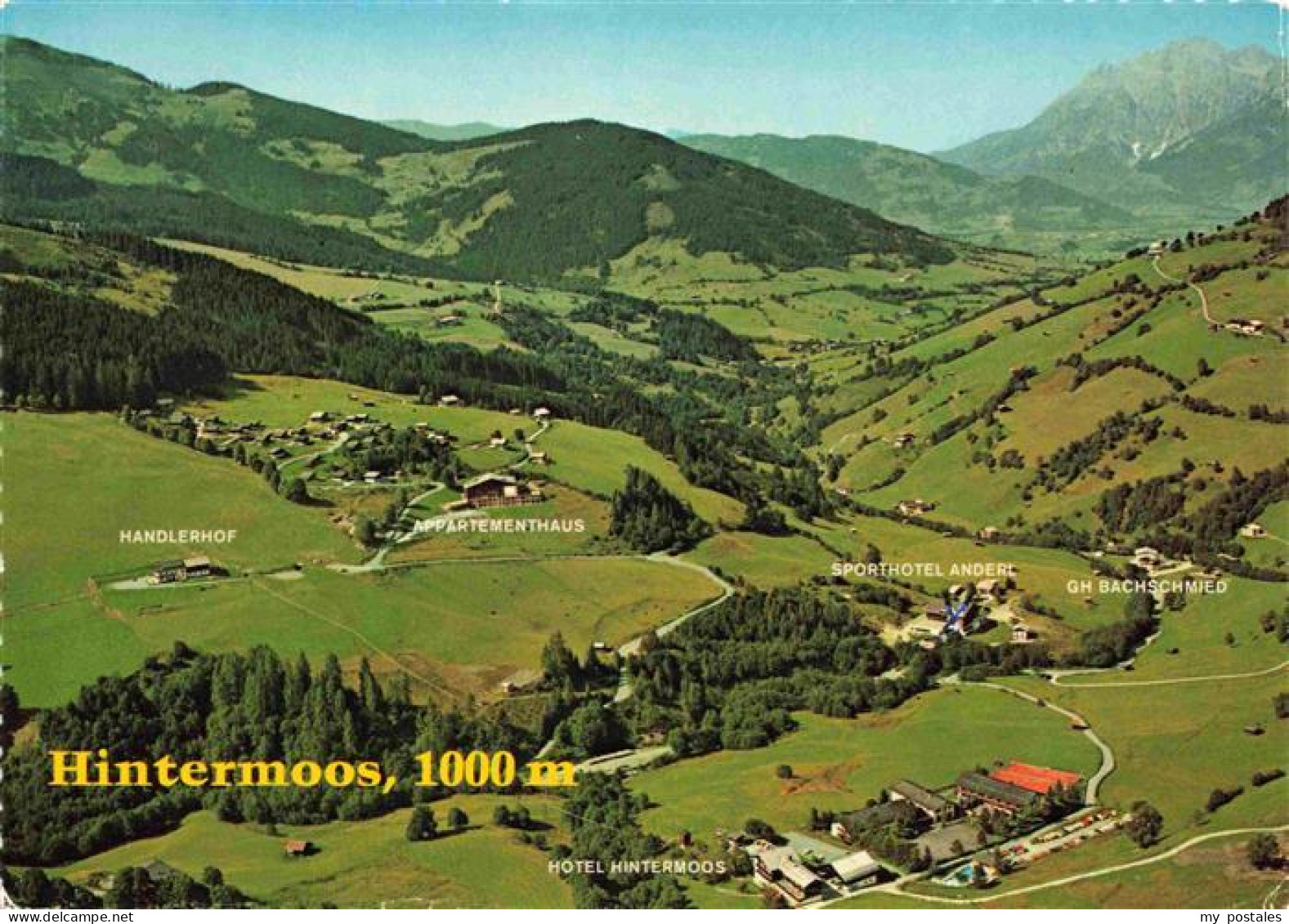 Hintermoos Maria Alm Steinernen Meer AT Fliegeraufnahme