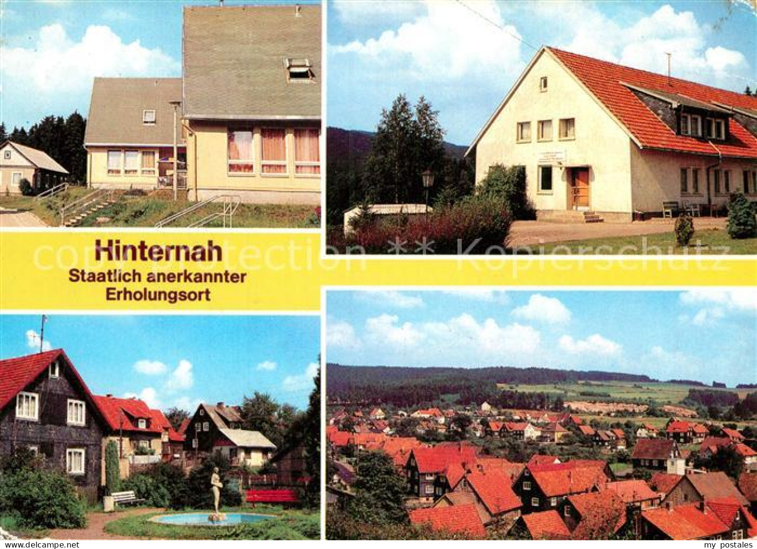 Hinternah Bungalows Ferienheim Friedrich Lust Parkanlage Blick vom Muehlberg