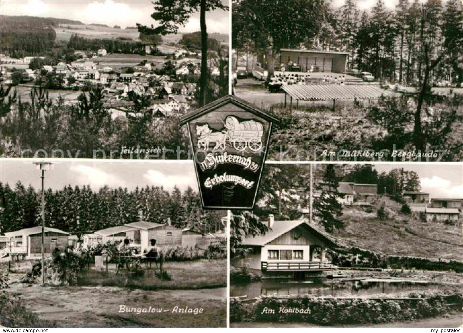 Hinternah Teilansicht Muehlberg Bergbaude Bungalows Kohlbach