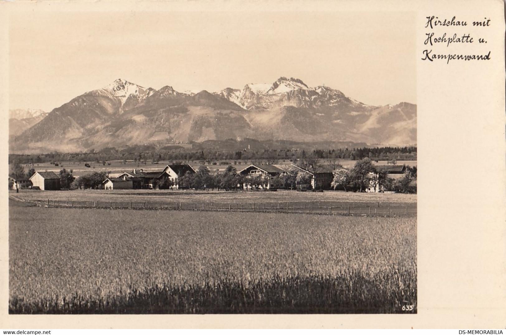 Hirschau mit Hochplatte und Kampenwand