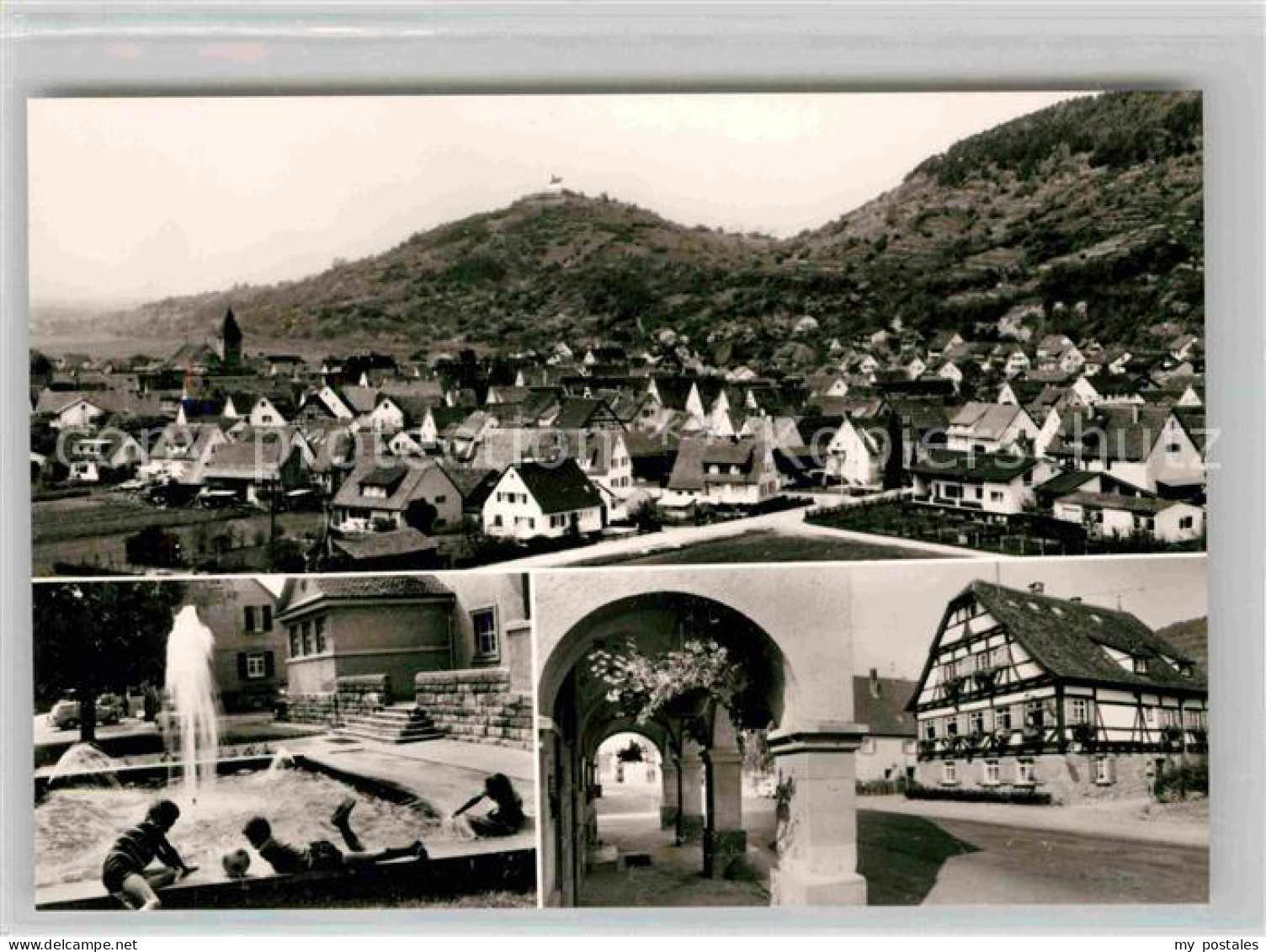 Hirschau Tuebingen Gesamtansicht Brunnen