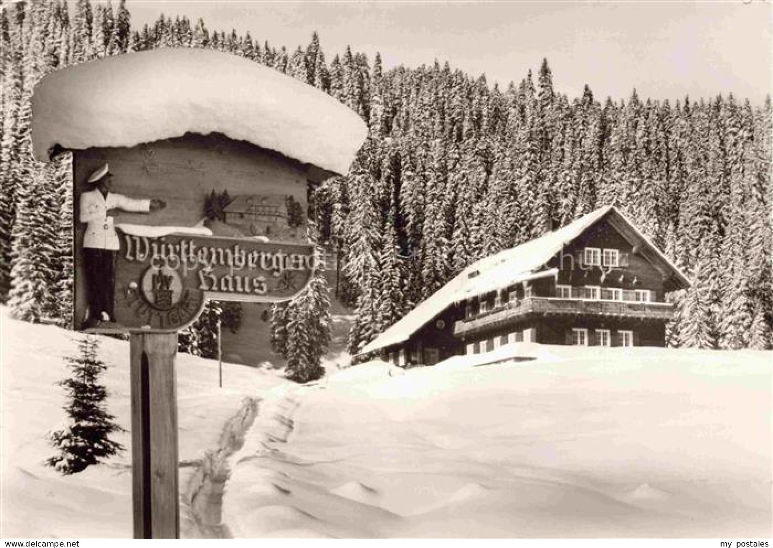 Hirschegg Kleinwalsertal Vorarlberg AT Wuerttemberger-Haus Kleinwalsertal Winter
