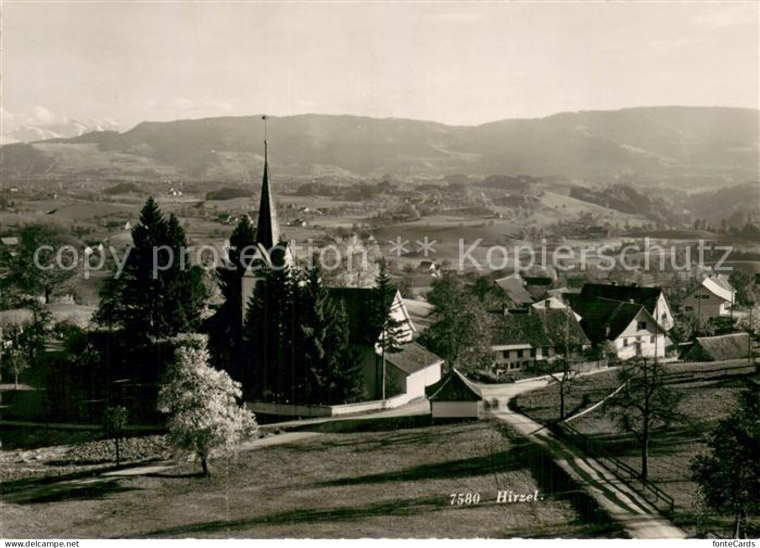 Hirzel Waedenswil ZH Panorama