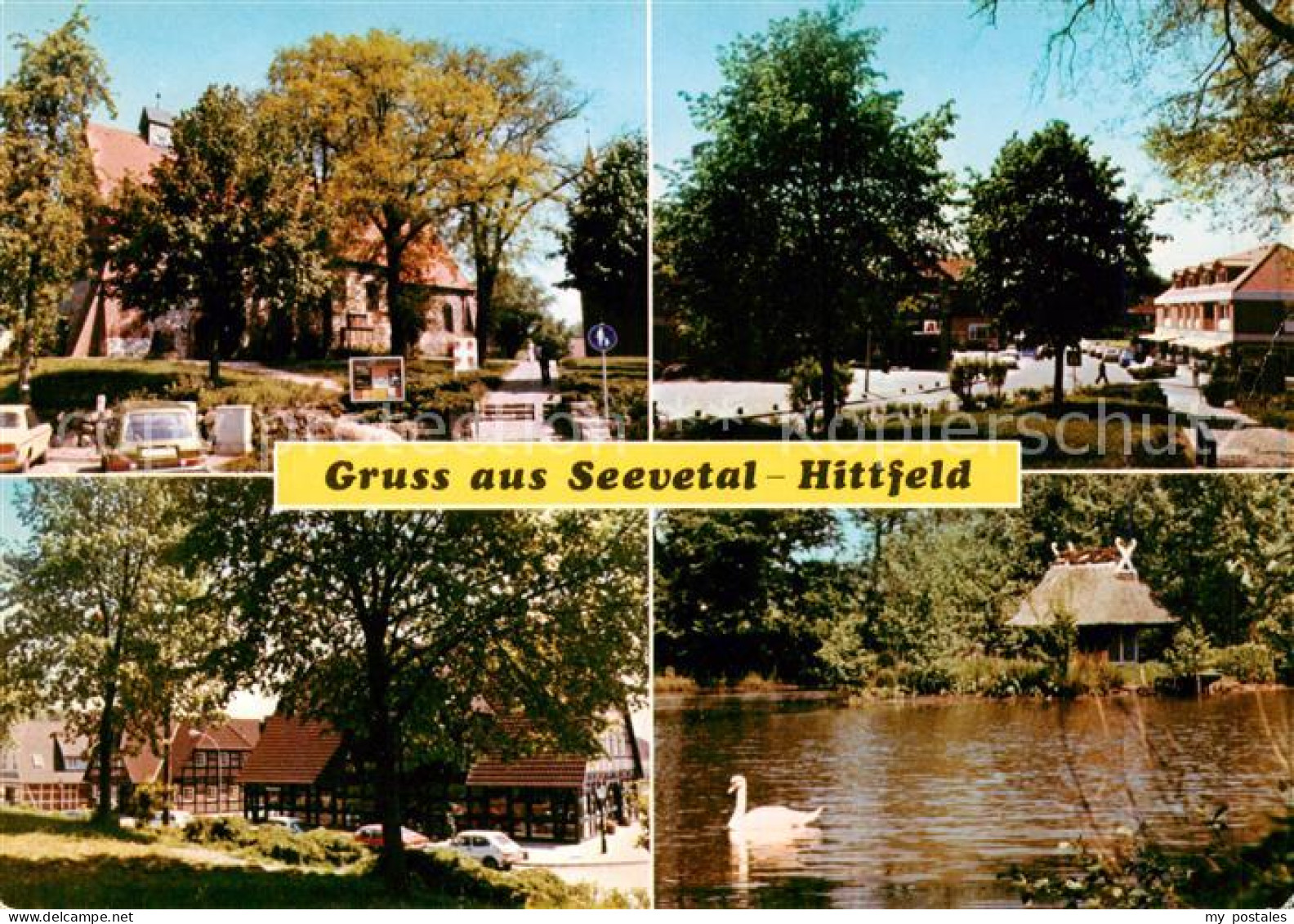Hittfeld Seevetal Teilansichten Schwanenteich