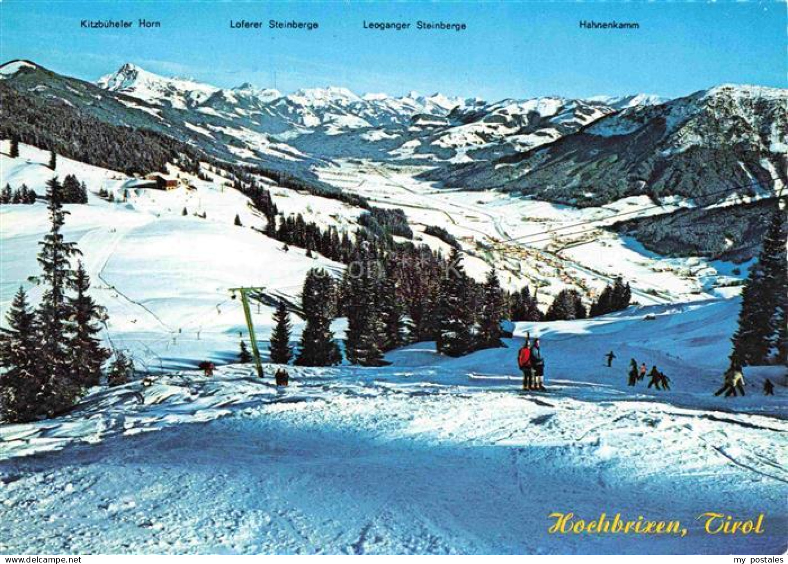 Hochbrixen Brixen im Thale Tirol AT Skigebiet Skilift Doppelsesselbahn Skipiste