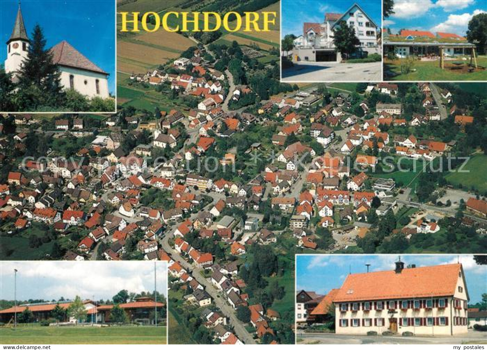 Hochdorf Plochingen Fliegeraufnahme Teilansichten