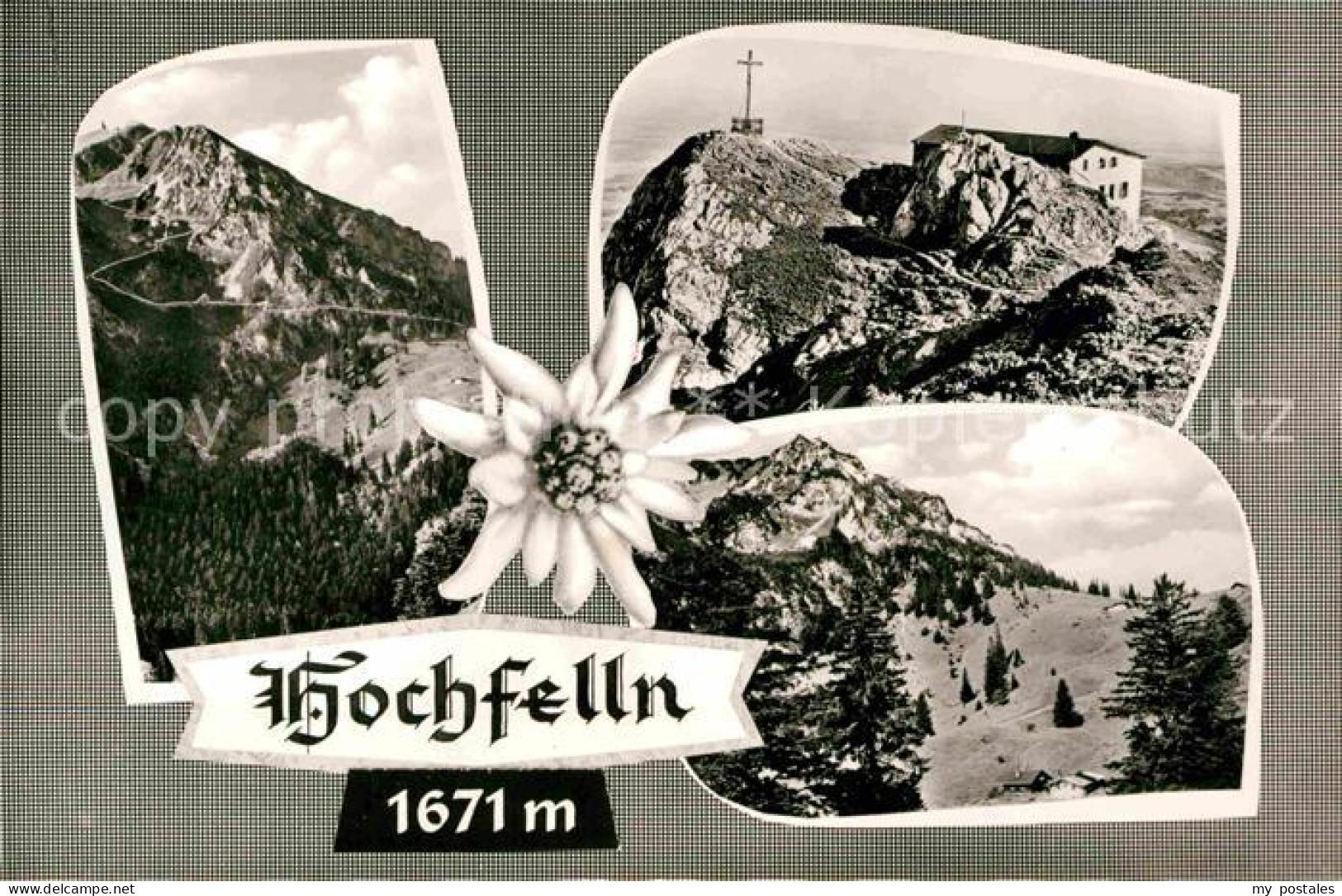 Hochfelln Ruhpolding Gebirgspanorama Chiemgauer Alpen Gipfelkreuz Berghaus Edelw