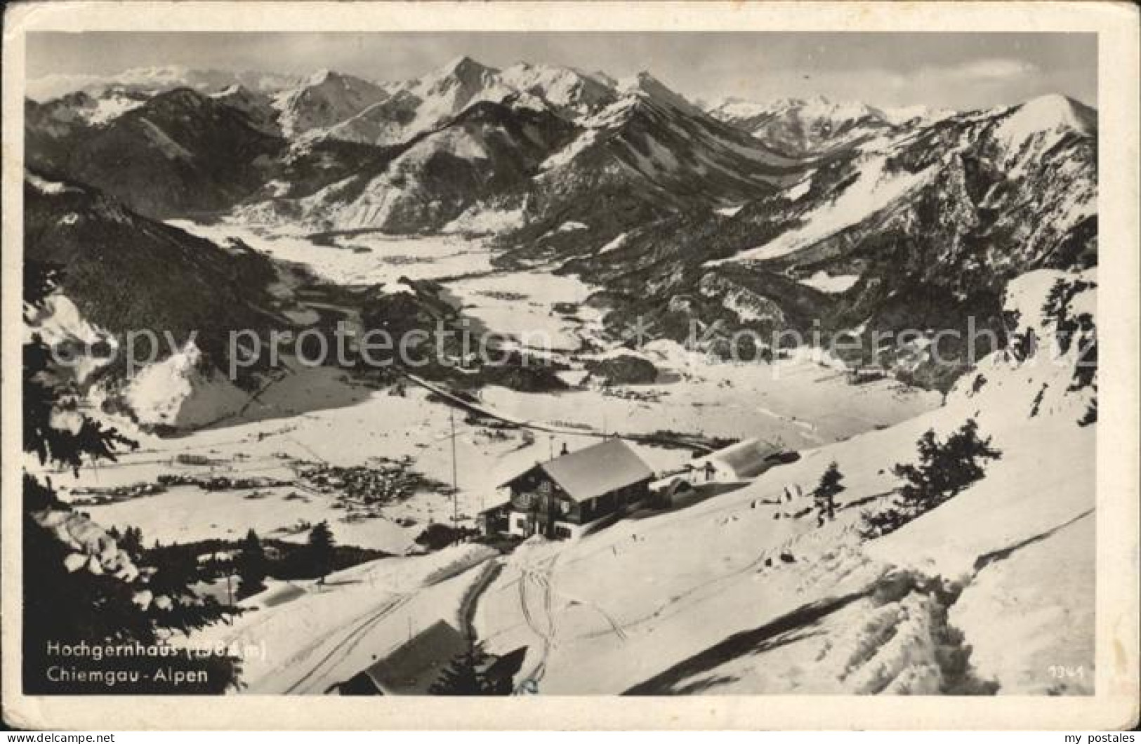 Hochgernhaus Panorama Chiemgauer Alpen Wintersportplatz