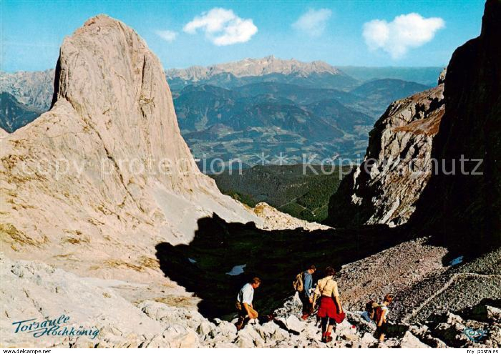 Hochkoenig 2943m Muehlbach am Hochkoenig AT Matrashaus uebergossene Alm Blick au