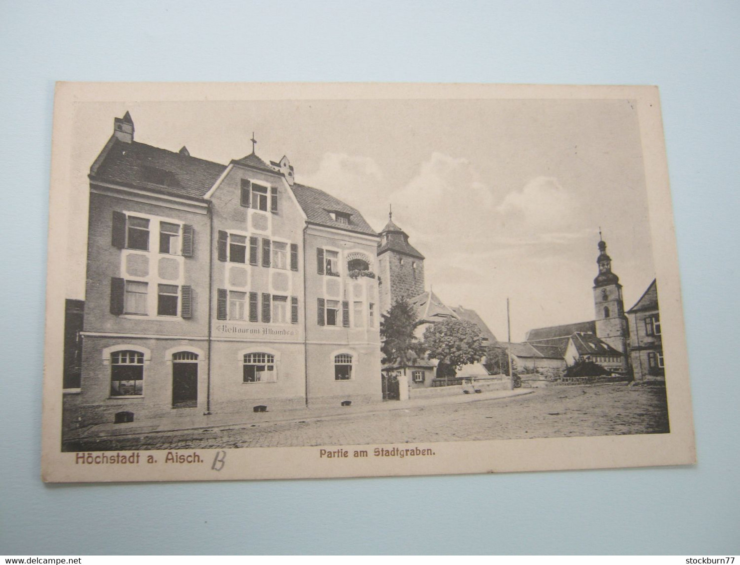HÖCHSTADT a.d. Aisch , Gasthof ,  schöne Karte  um 1920
