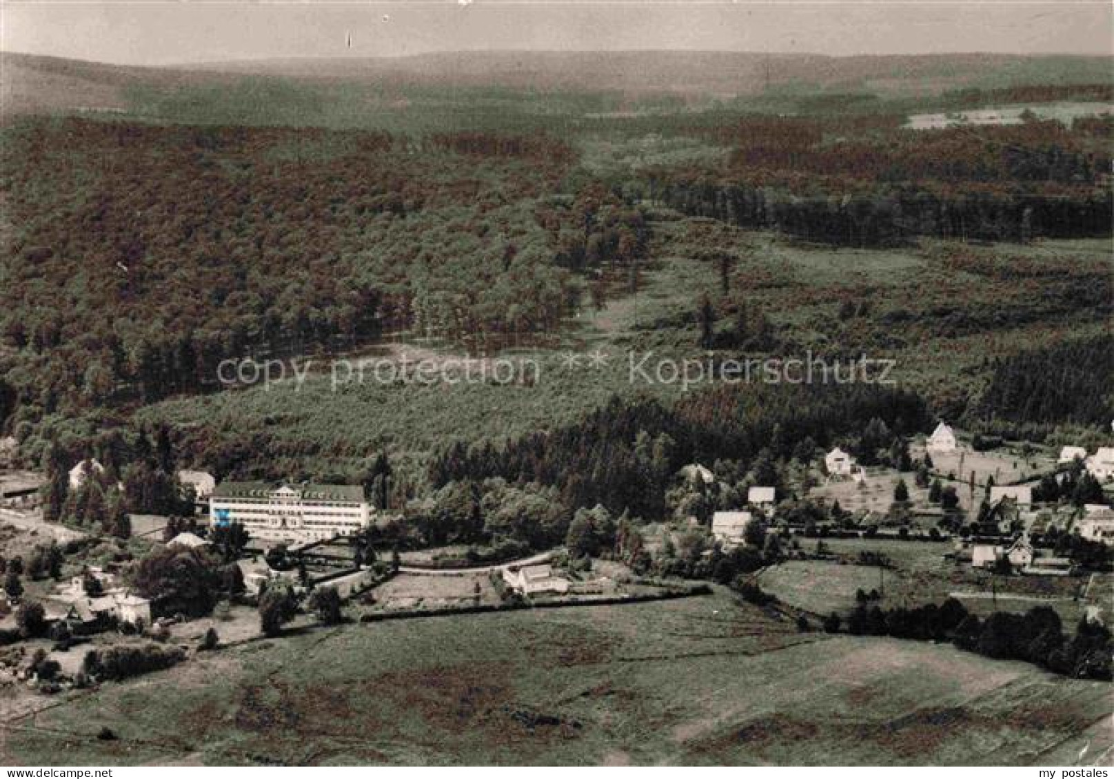 Hochwaldhausen Grebenhain Vogelsbergkreis Hessen Hoehenluftkurort Luftbild Sanat