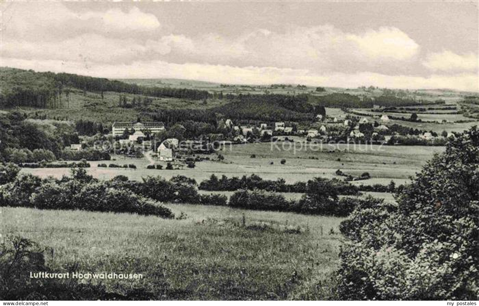 Hochwaldhausen Grebenhain Vogelsbergkreis Hessen Luftkurort Panorama Felder Wald