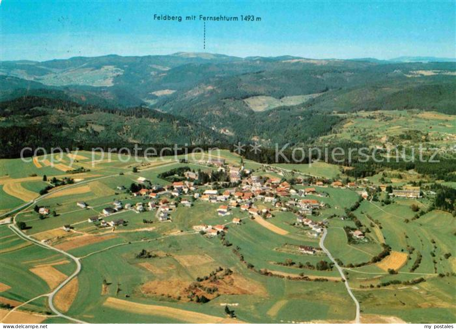 Hoechenschwand Schwarzwald BW Fliegeraufnahme