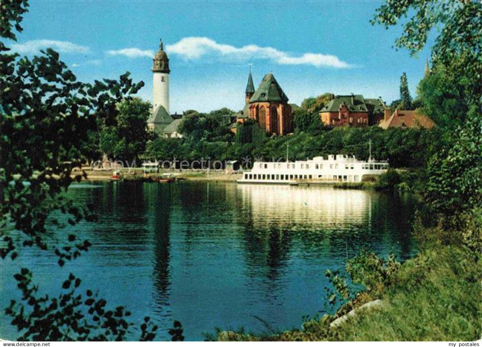 Hoechst Hoechst Frankfurt Main Mainpartie Schloss Justinus Kirche