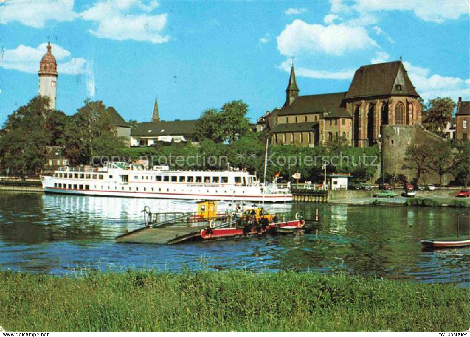 Hoechst Hoechst Frankfurt Main Mainpartie Schloss Justinus Kirche