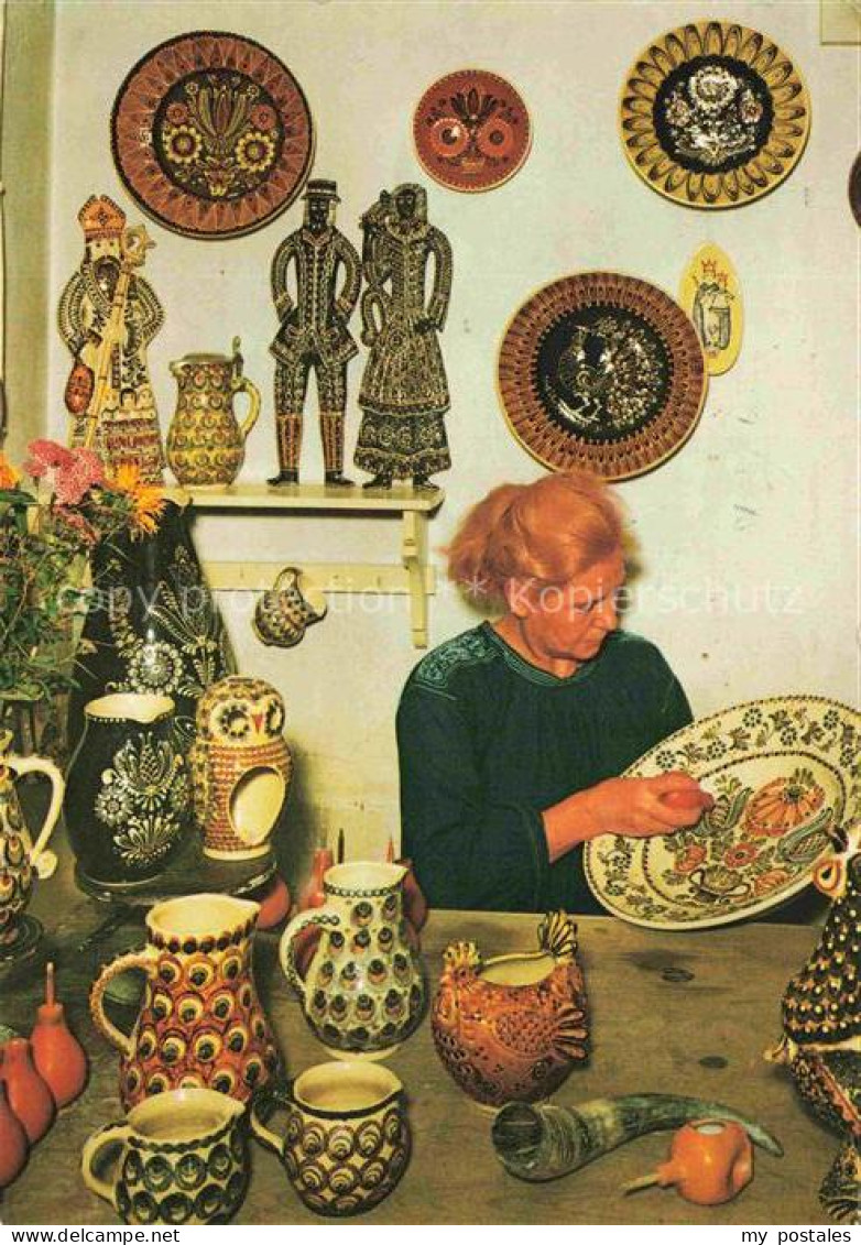 Hoehr-Grenzhausen Toepferei Keramik Museum-im-Kannenofen Kannenbaeckerland Engob