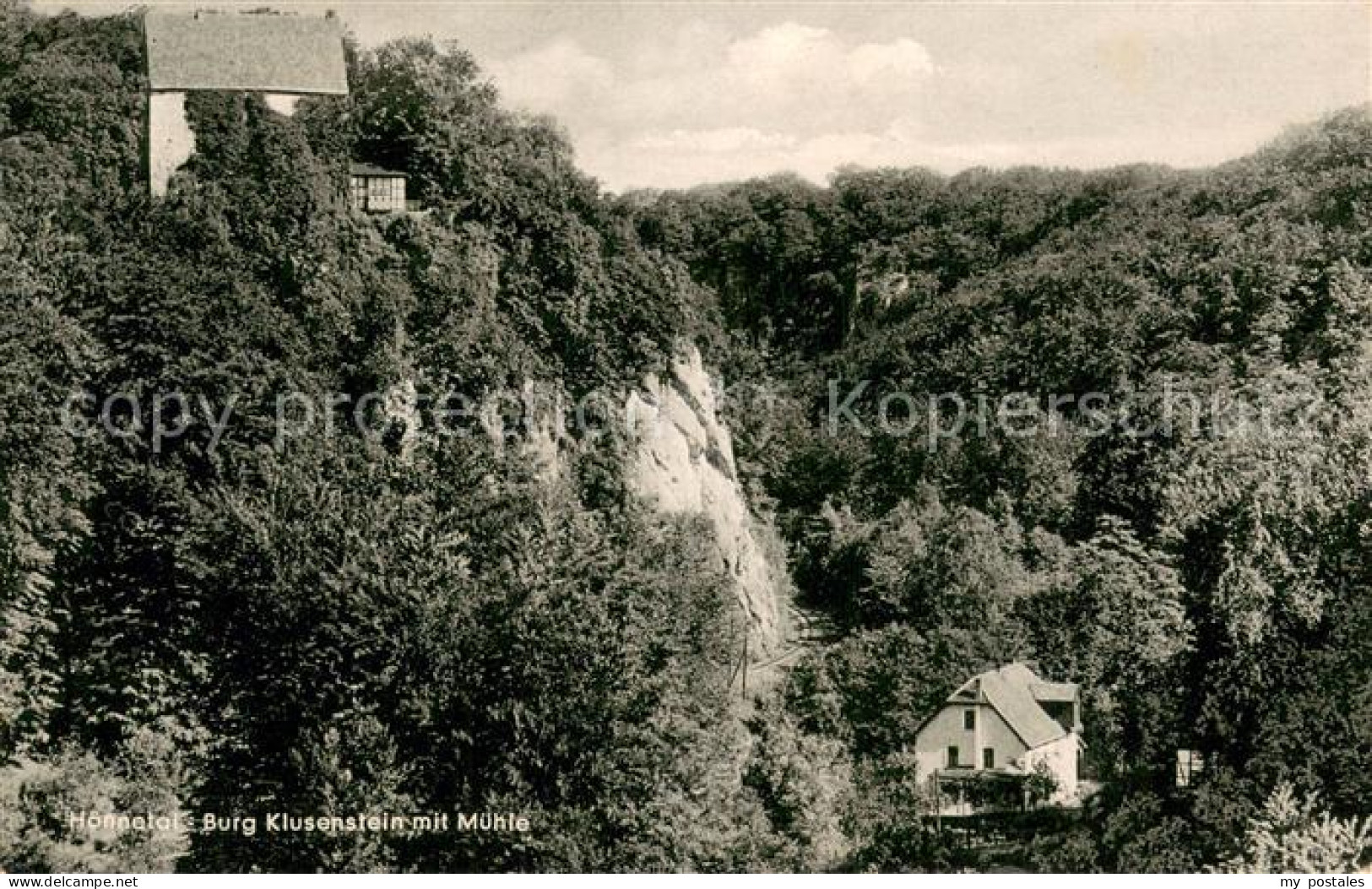 Hoennetal Hemer Burg Klusenstein mit Muehle