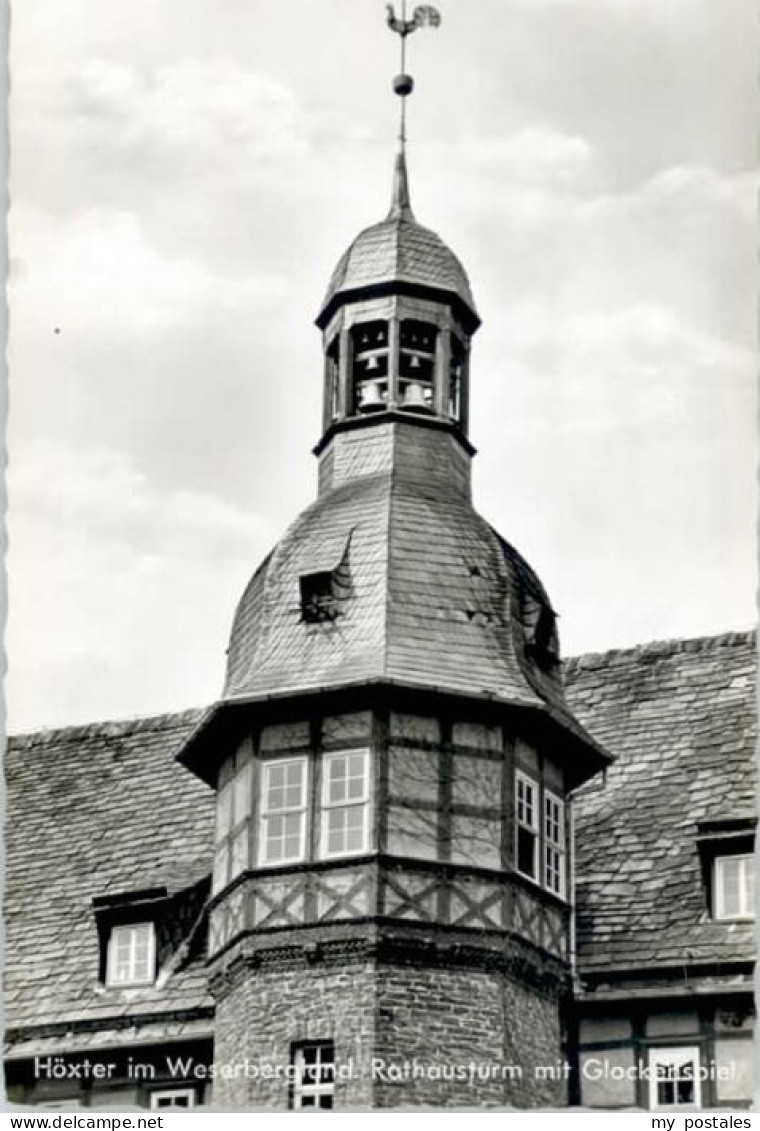 Hoexter Weser Hoexter Rathausturm Glockenspiel