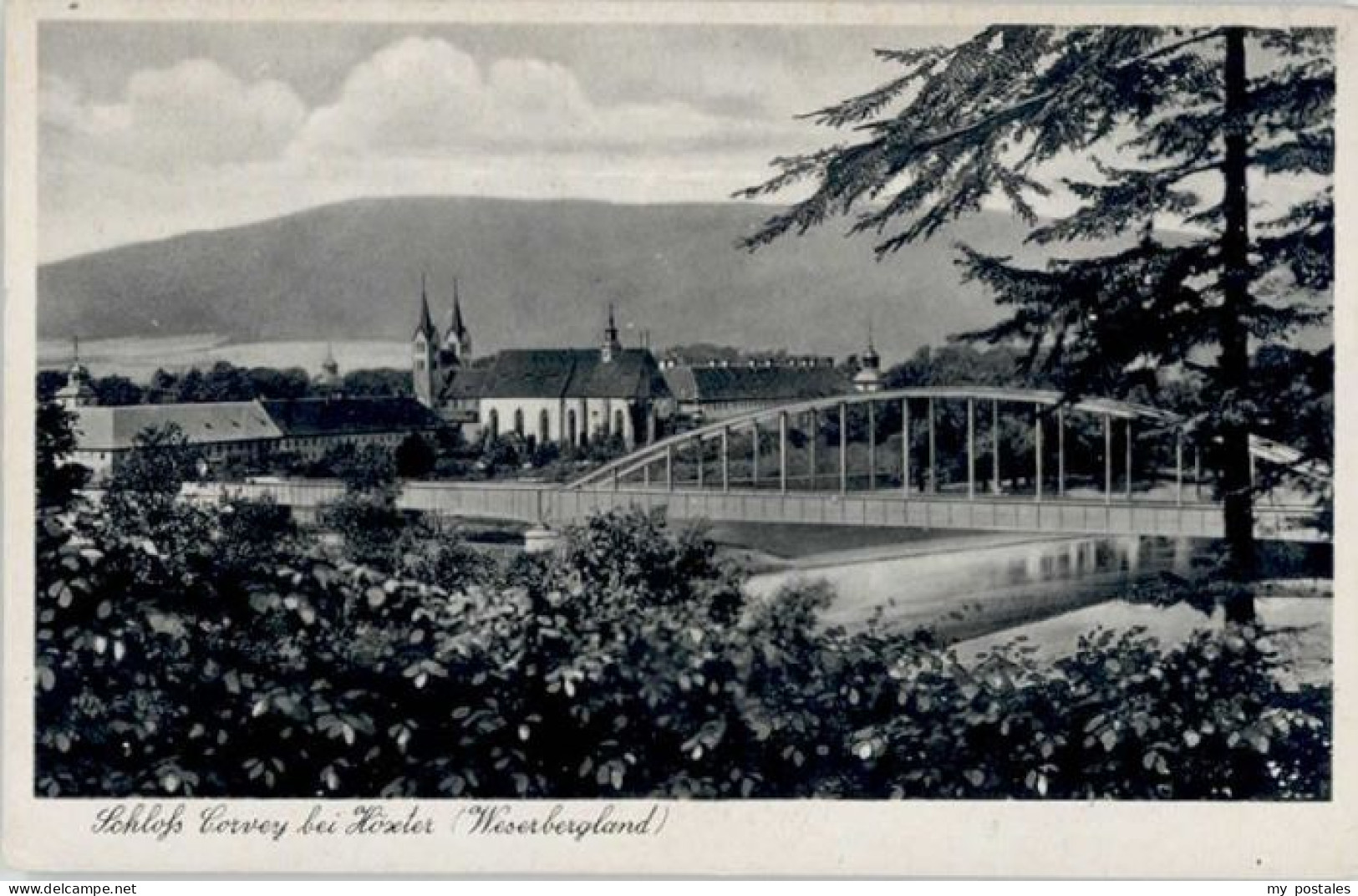 Hoexter Weser Hoexter Schloss Corvey Bruecke *