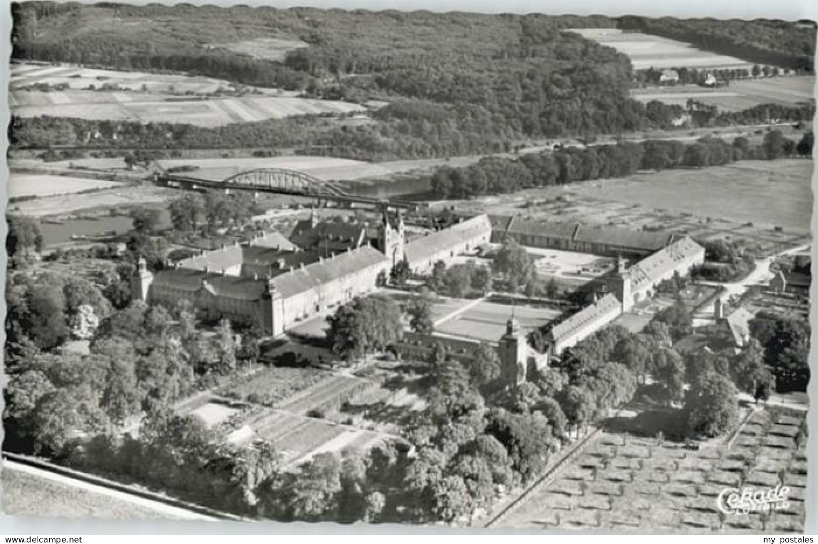 Hoexter Weser Hoexter Schloss Corvey Fliegeraufnahme