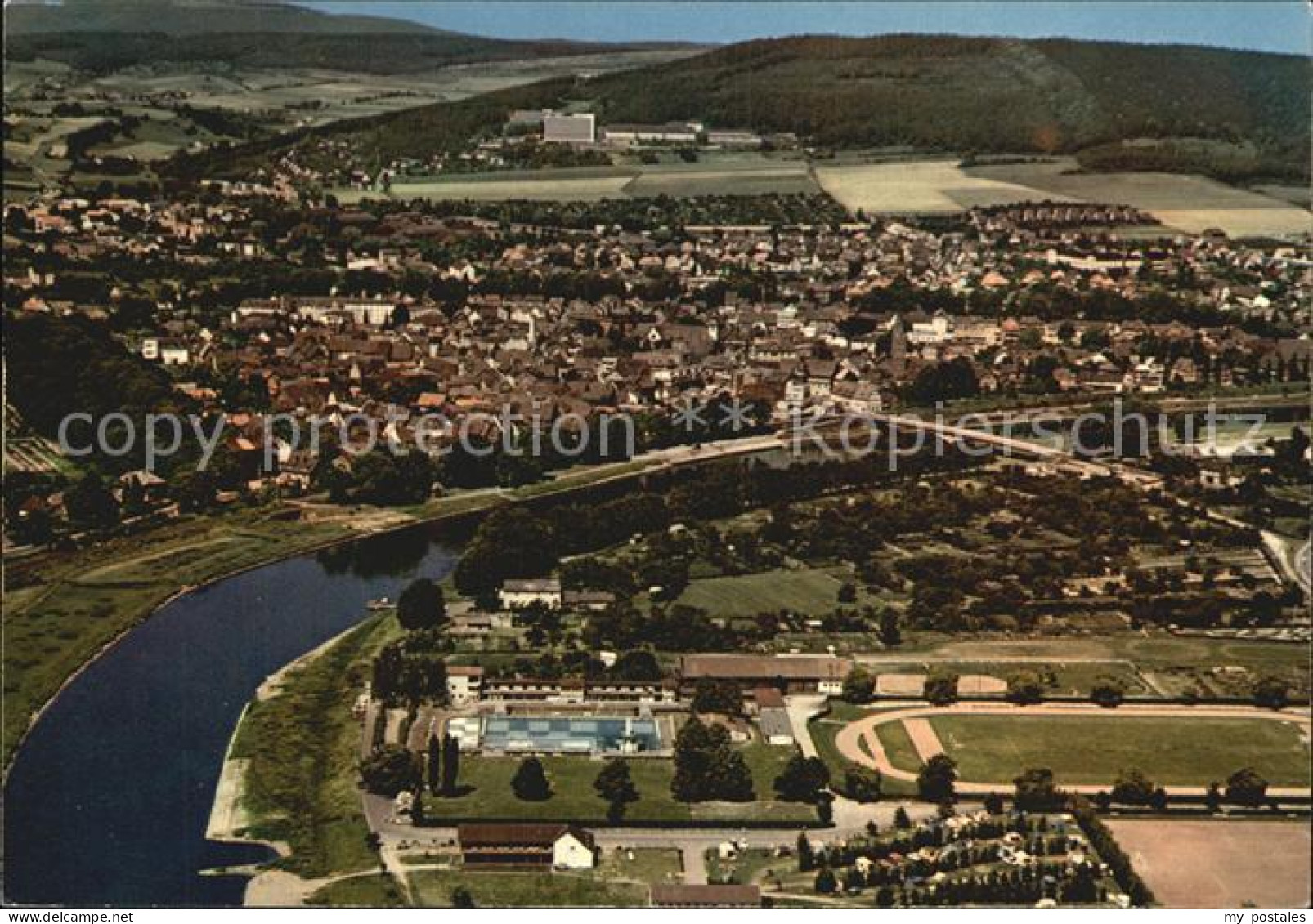 Hoexter Weser Luftbild
