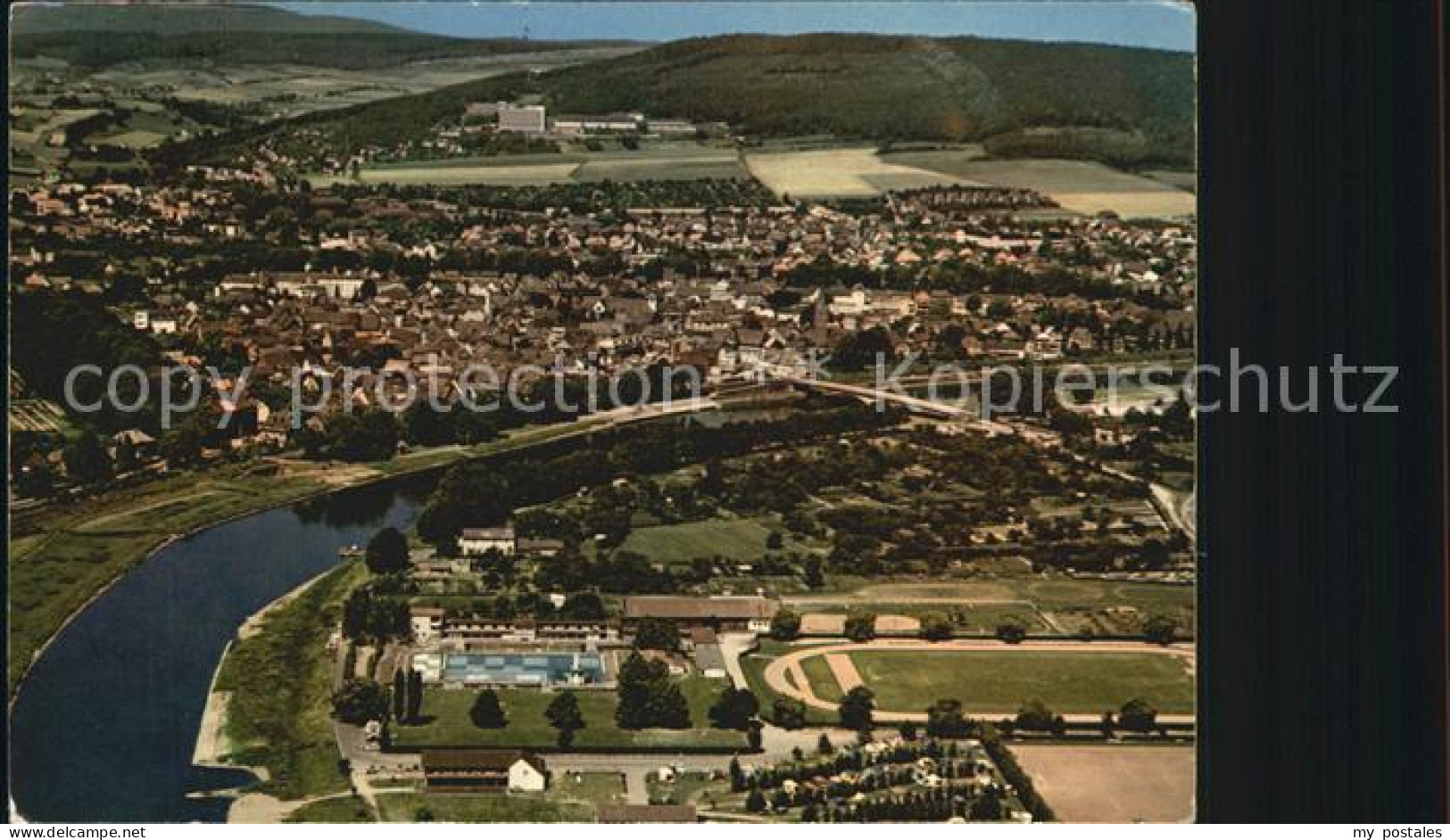 Hoexter Weser Luftbild