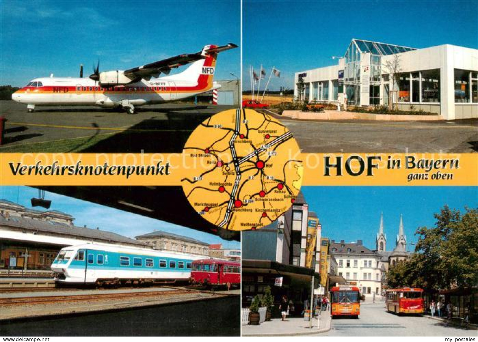Hof  Saale Verkehrsflugzeug Regionalflughafen Hof Pendolino Hof-Nbg Am Busbahnho