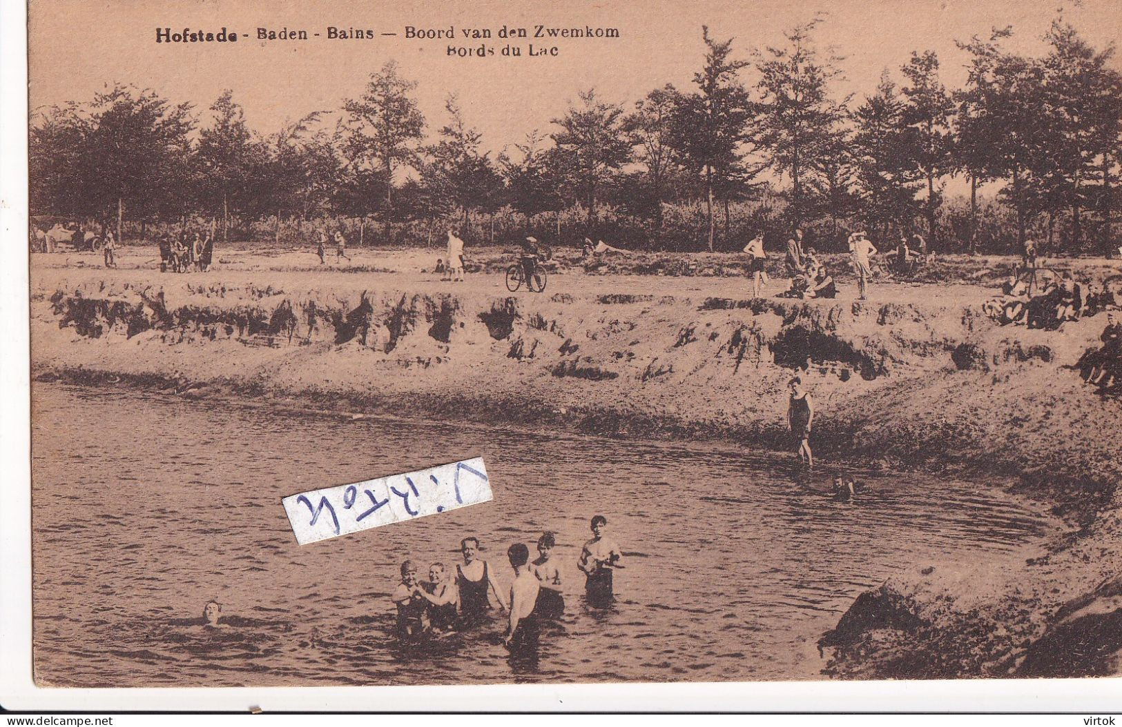 Hofstade  ( Zemst ) :   boord van den zwemkom  (  met zegel  1933 )
