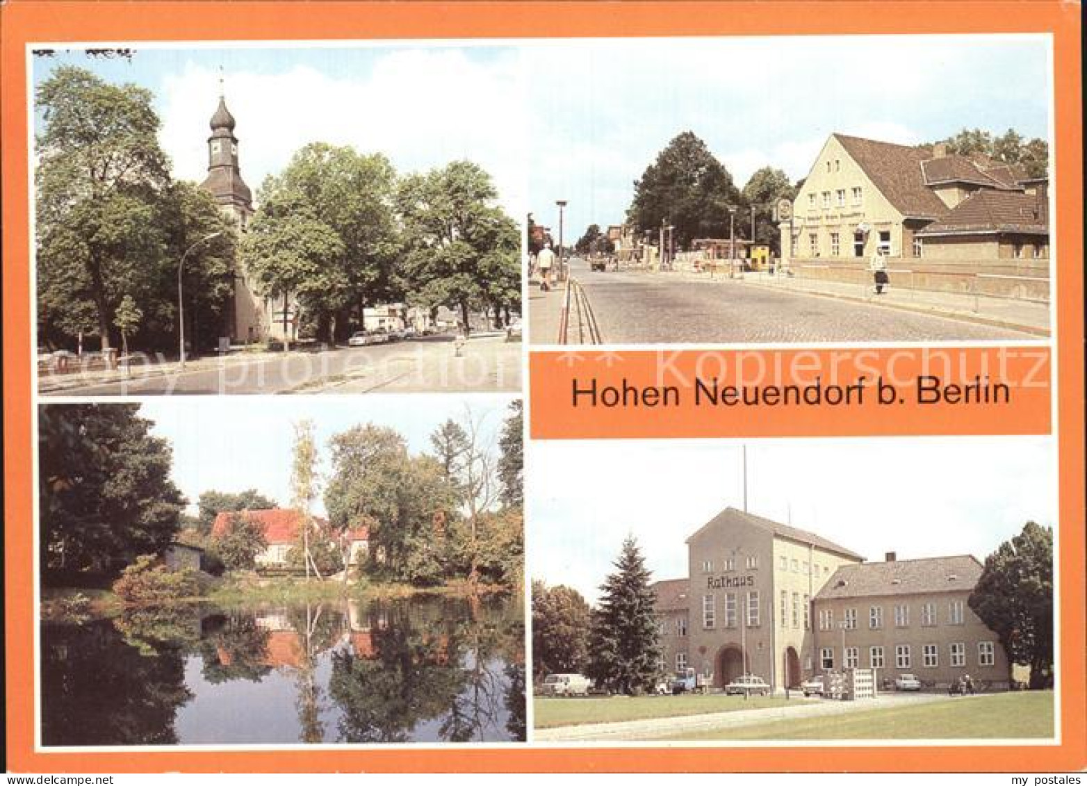 Hohen Neuendorf Kirche S-Bahnhof Rotpfuhlen Rathaus