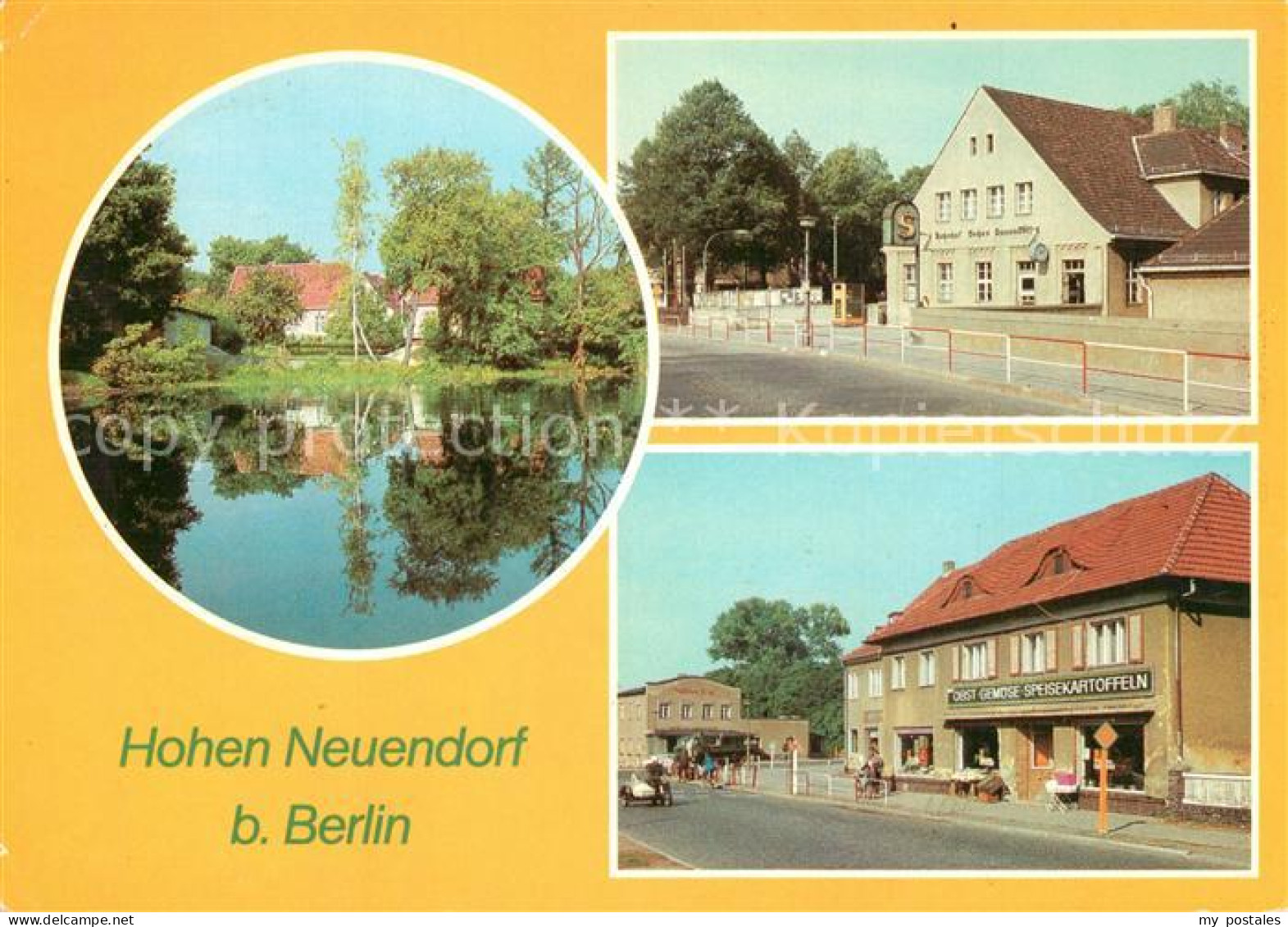 Hohen Neuendorf Partie an den Rotpfuhlen S-Bahnhof Einkaufszentrum Leninstrasse