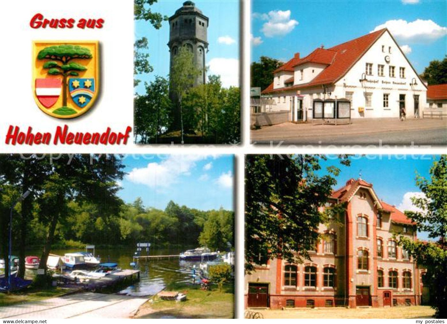 Hohen Neuendorf Wasserturm Bahnhof Hafen Schule