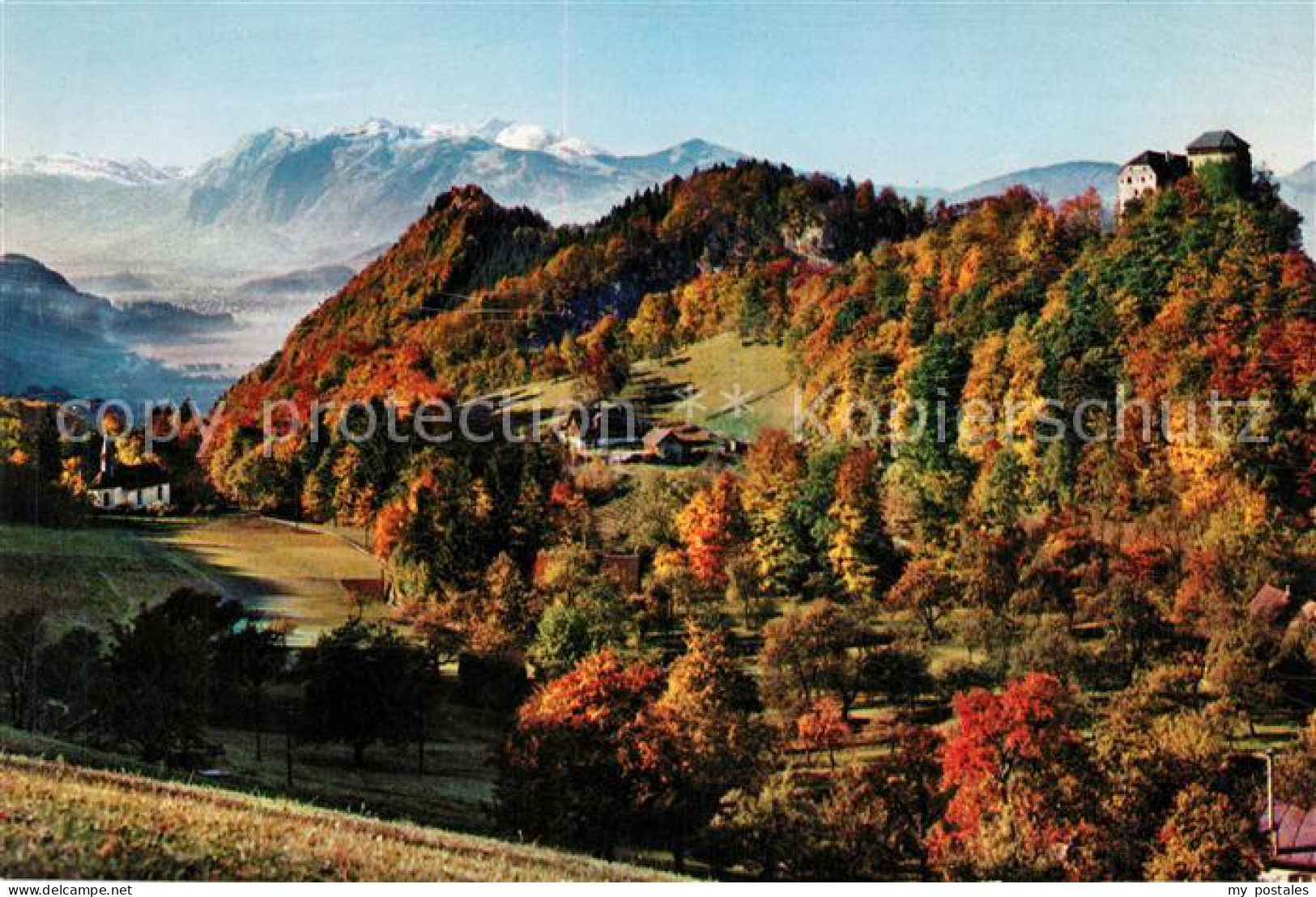 Hohenems Reute mit Schloss Glopper