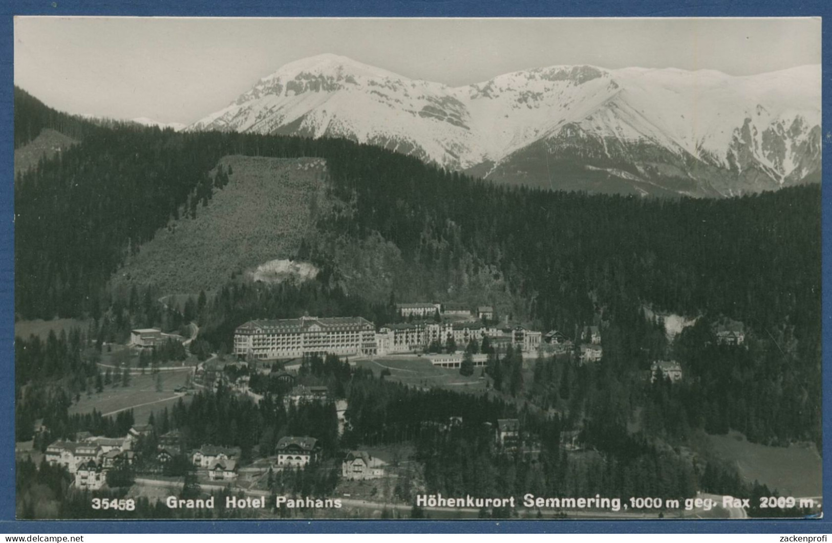 Höhenkurort Semmering Grand Hotel Panhans, beschrieben (AK5393)
