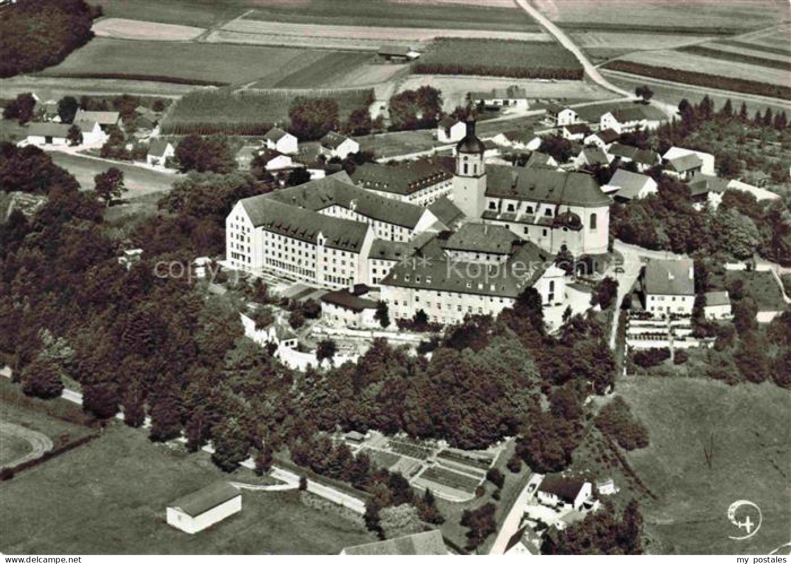 Hohenwart Pfaffenhofen Taubstummenanstalt Fliegeraufnahme
