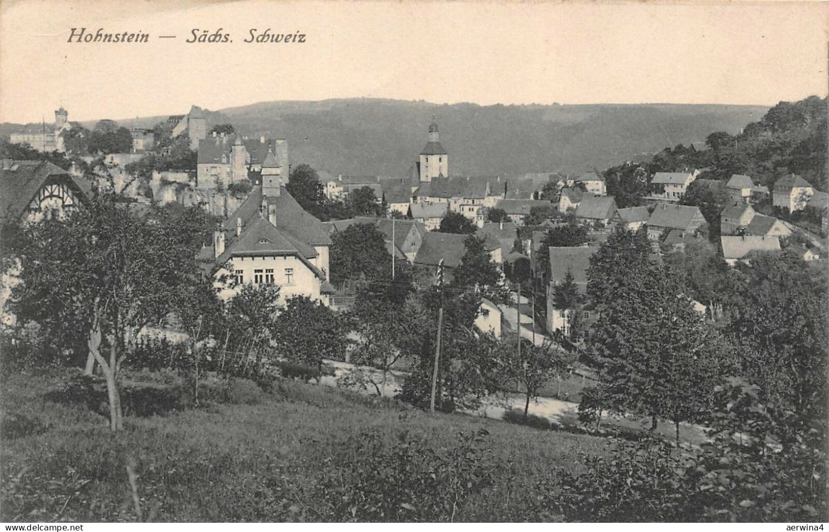 Hohnstein Sächs. Schweiz Postkarte AK