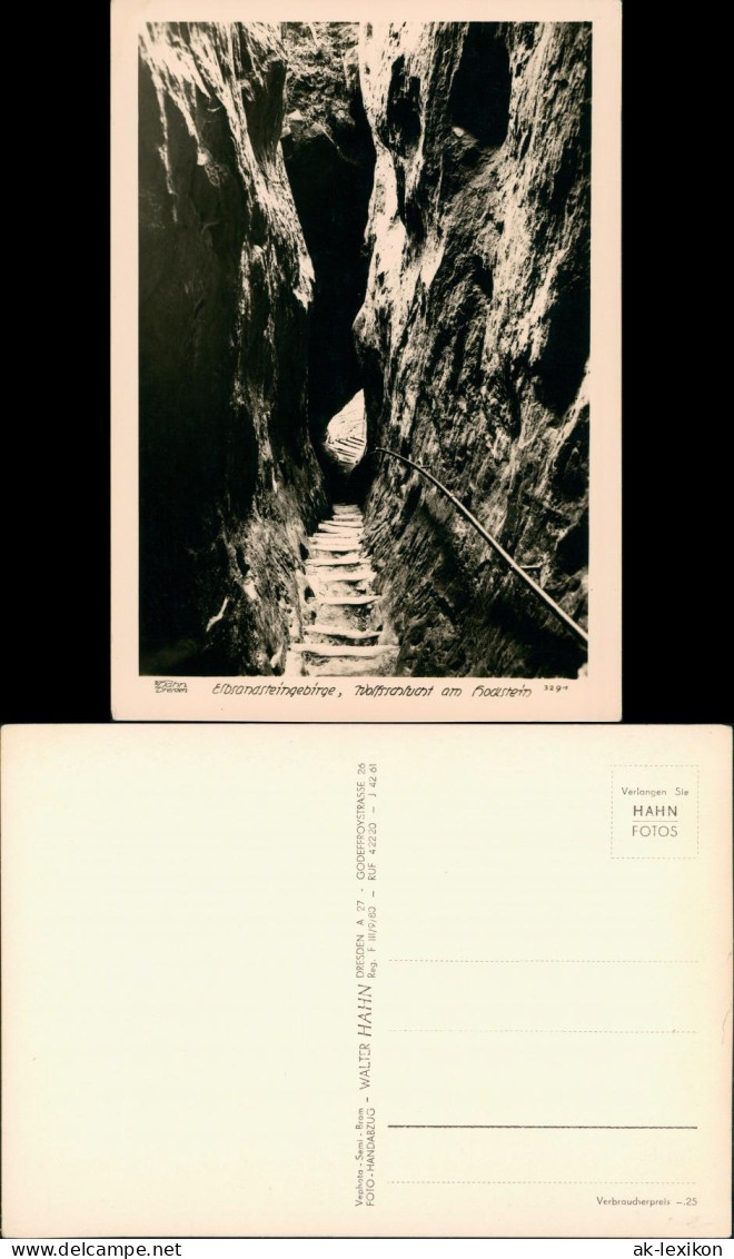 Hohnstein (Sächs. Schweiz) Wolfsschlucht, Sächs. Schweiz 1928 Walter Hahn:3291