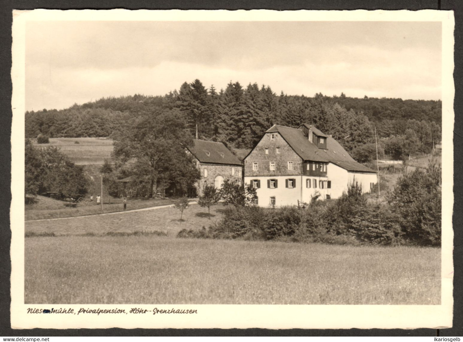 HÖHR-GRENZHAUSEN 1959 private AK " Privatpension Niesmühle "